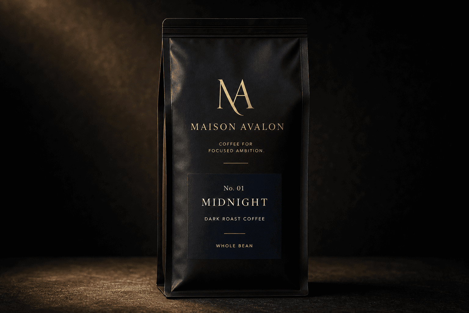 Maison Avalon No. 01 Midnight — Dark Roast Coffee bag
